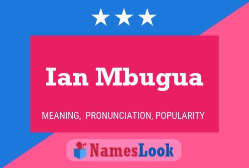 Poster del nome Ian Mbugua