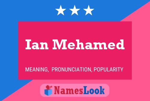 Poster del nome Ian Mehamed