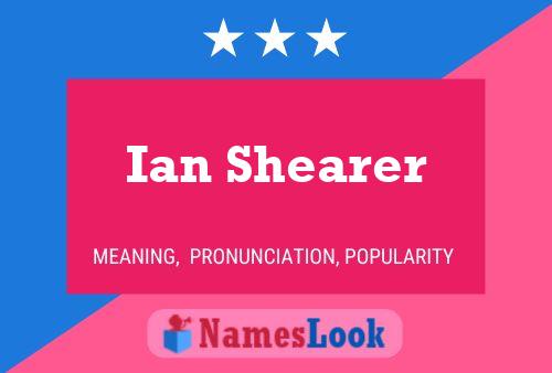 Poster del nome Ian Shearer