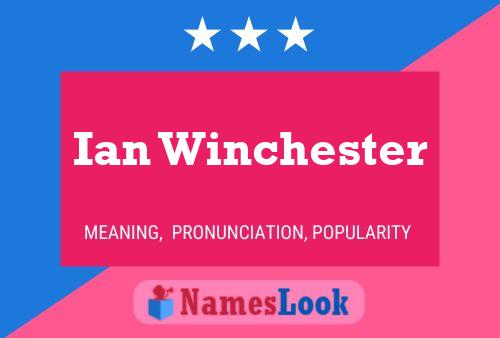 Poster del nome Ian Winchester