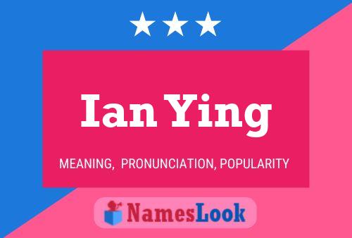 Poster del nome Ian Ying