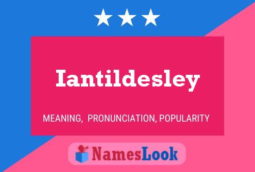 Poster del nome Iantildesley