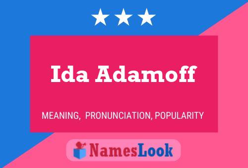 Poster del nome Ida Adamoff