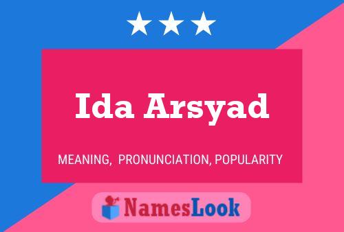 Poster del nome Ida Arsyad