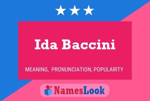 Poster del nome Ida Baccini