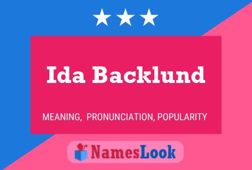 Poster del nome Ida Backlund