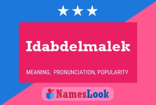 Poster del nome Idabdelmalek