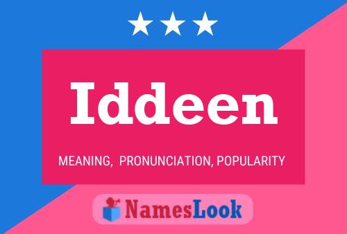 Poster del nome Iddeen