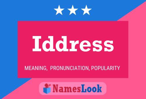 Poster del nome Iddress