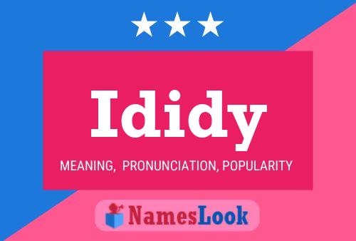 Poster del nome Ididy