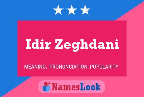 Poster del nome Idir Zeghdani