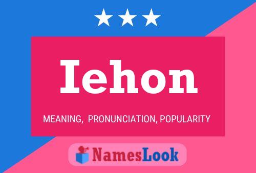 Poster del nome Iehon