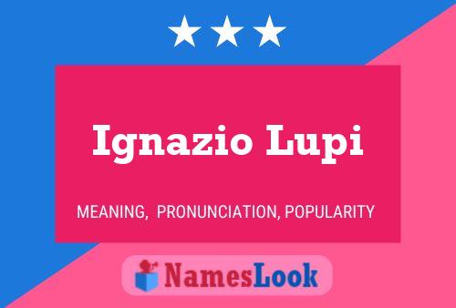 Poster del nome Ignazio Lupi