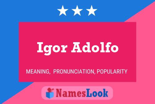 Poster del nome Igor Adolfo