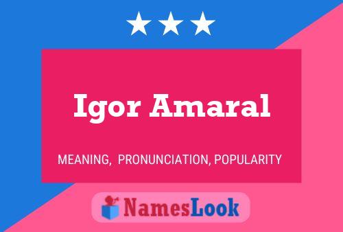 Poster del nome Igor Amaral