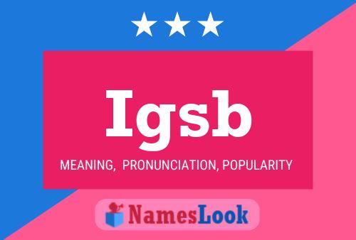 Poster del nome Igsb