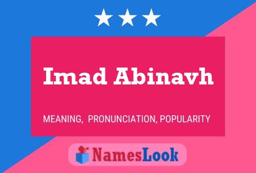 Poster del nome Imad Abinavh