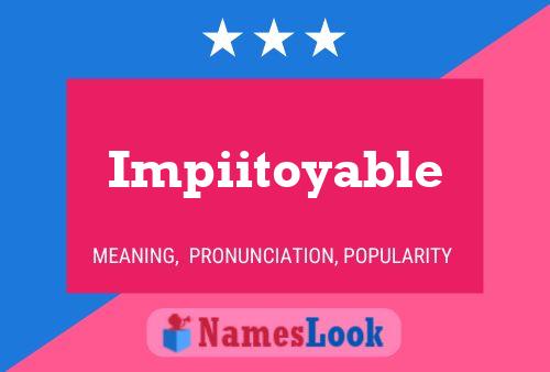 Poster del nome Impiitoyable