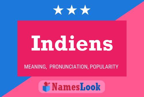 Poster del nome Indiens