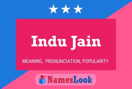 Poster del nome Indu Jain