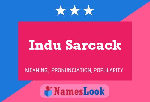 Poster del nome Indu Sarcack