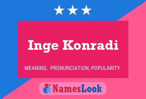 Poster del nome Inge Konradi