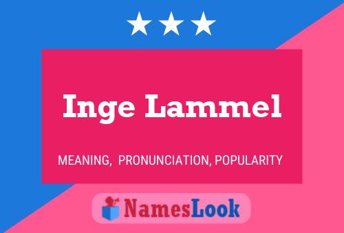 Poster del nome Inge Lammel