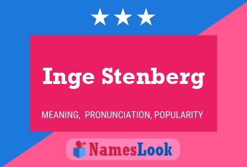 Poster del nome Inge Stenberg