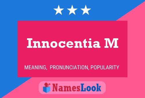 Poster del nome Innocentia M