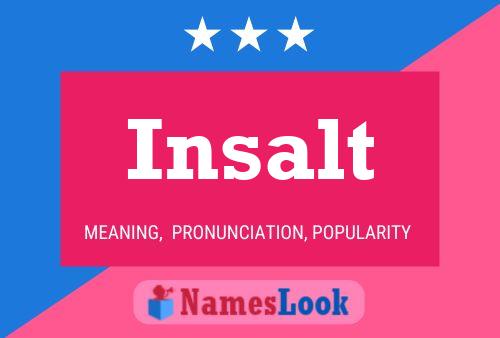 Poster del nome Insalt