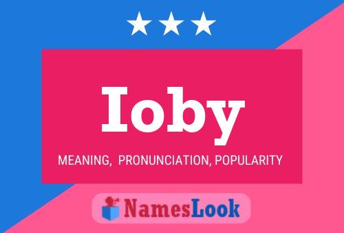 Poster del nome Ioby