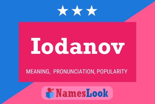 Poster del nome Iodanov