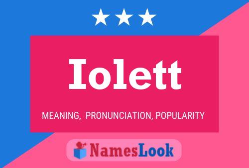 Poster del nome Iolett