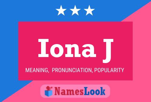 Poster del nome Iona J