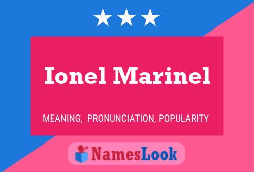 Poster del nome Ionel Marinel