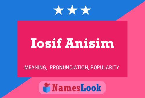 Poster del nome Iosif Anisim