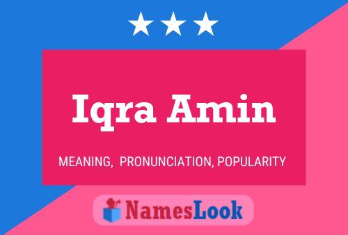 Poster del nome Iqra Amin