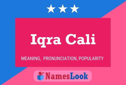 Poster del nome Iqra Cali