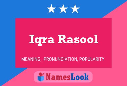 Poster del nome Iqra Rasool