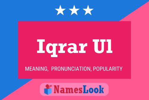 Poster del nome Iqrar Ul