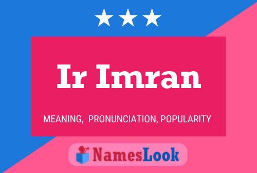 Poster del nome Ir Imran