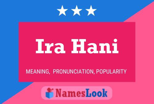 Poster del nome Ira Hani