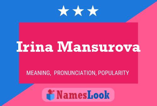 Poster del nome Irina Mansurova