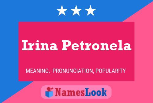 Poster del nome Irina Petronela