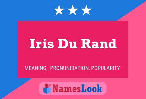 Poster del nome Iris Du Rand