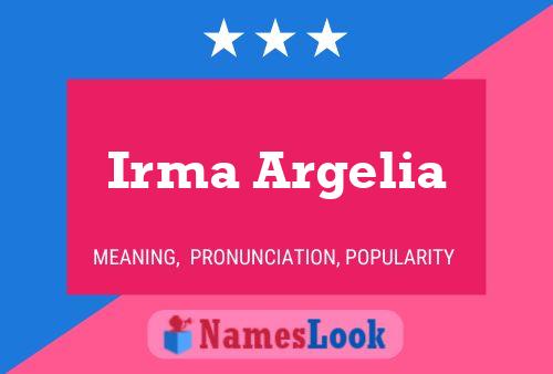 Poster del nome Irma Argelia