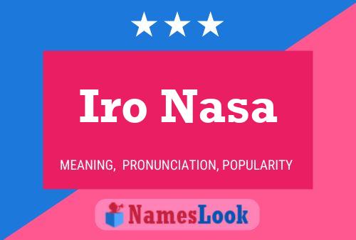 Poster del nome Iro Nasa