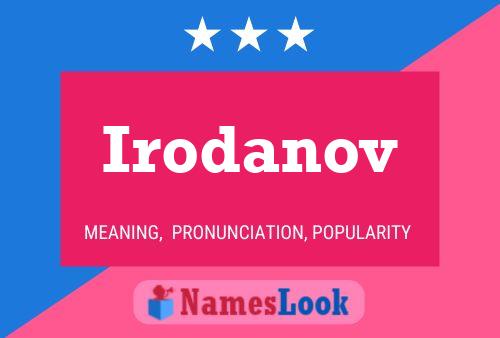 Poster del nome Irodanov