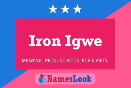 Poster del nome Iron Igwe