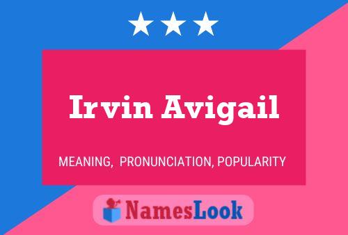 Poster del nome Irvin Avigail